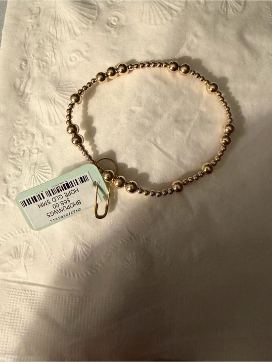 enewton Jewelry - Enewton hope gold 5mm Beaded Stretch Bracelet NWT